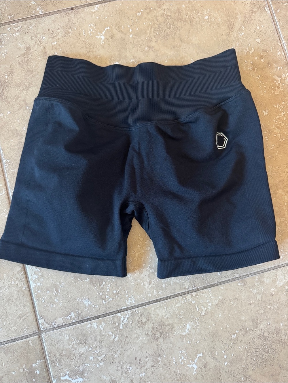 LSA Black High-Waist Bike Shorts